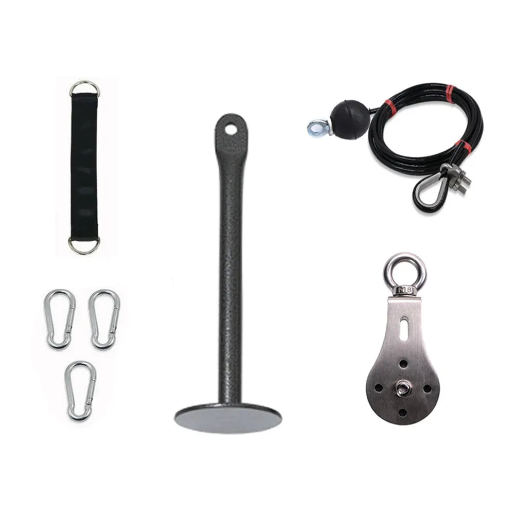 DIY Pulleys for Gym Rotatable Mute Steel Wire Rope Roller Slide Pulley