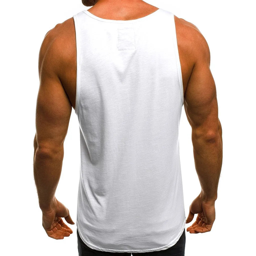 Men's Tank Tops Sleeveless Tshirts Summer Fitness Clothing Men Gym