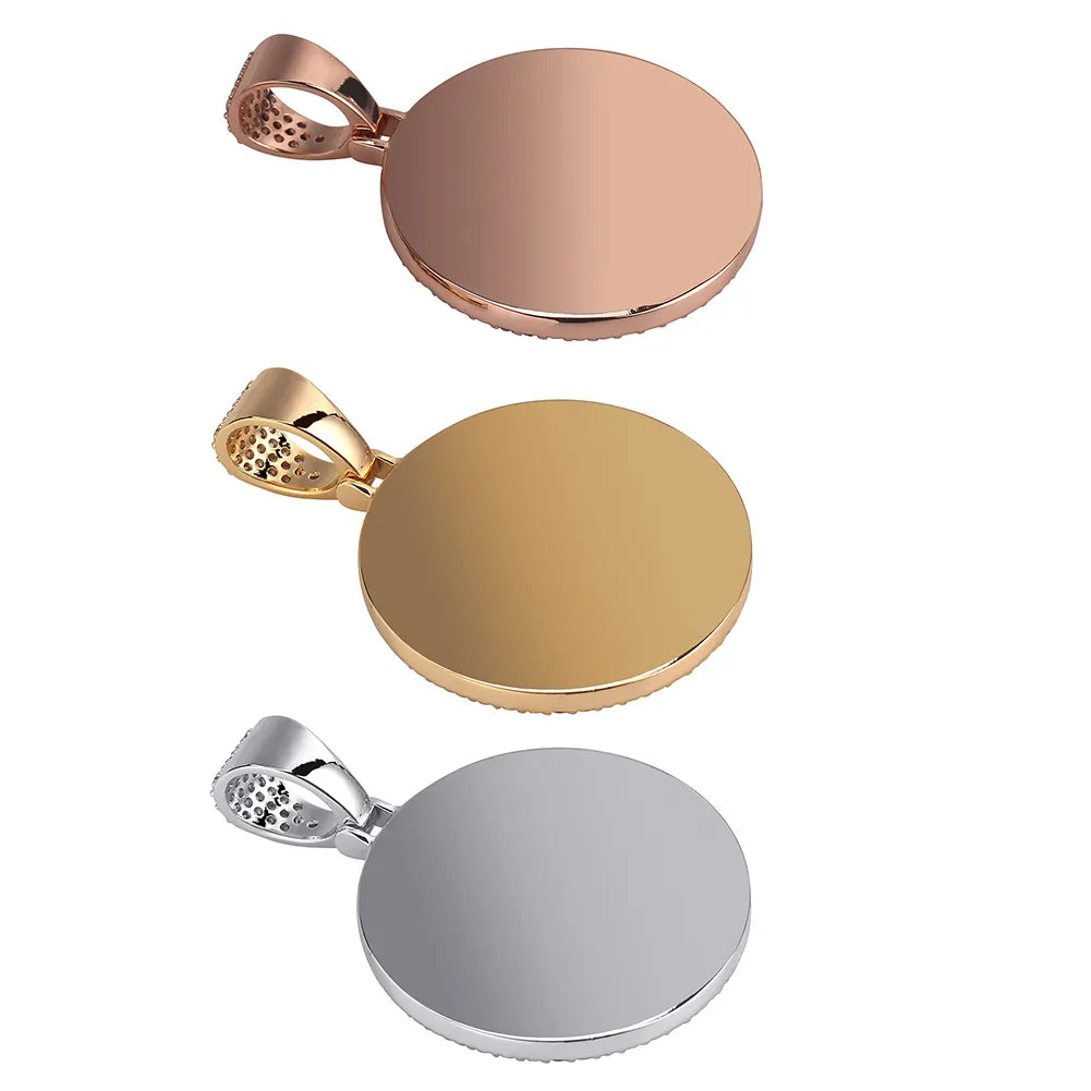 TOPGRILLZ Gold Custom Made Photo With wings Medallions Necklace