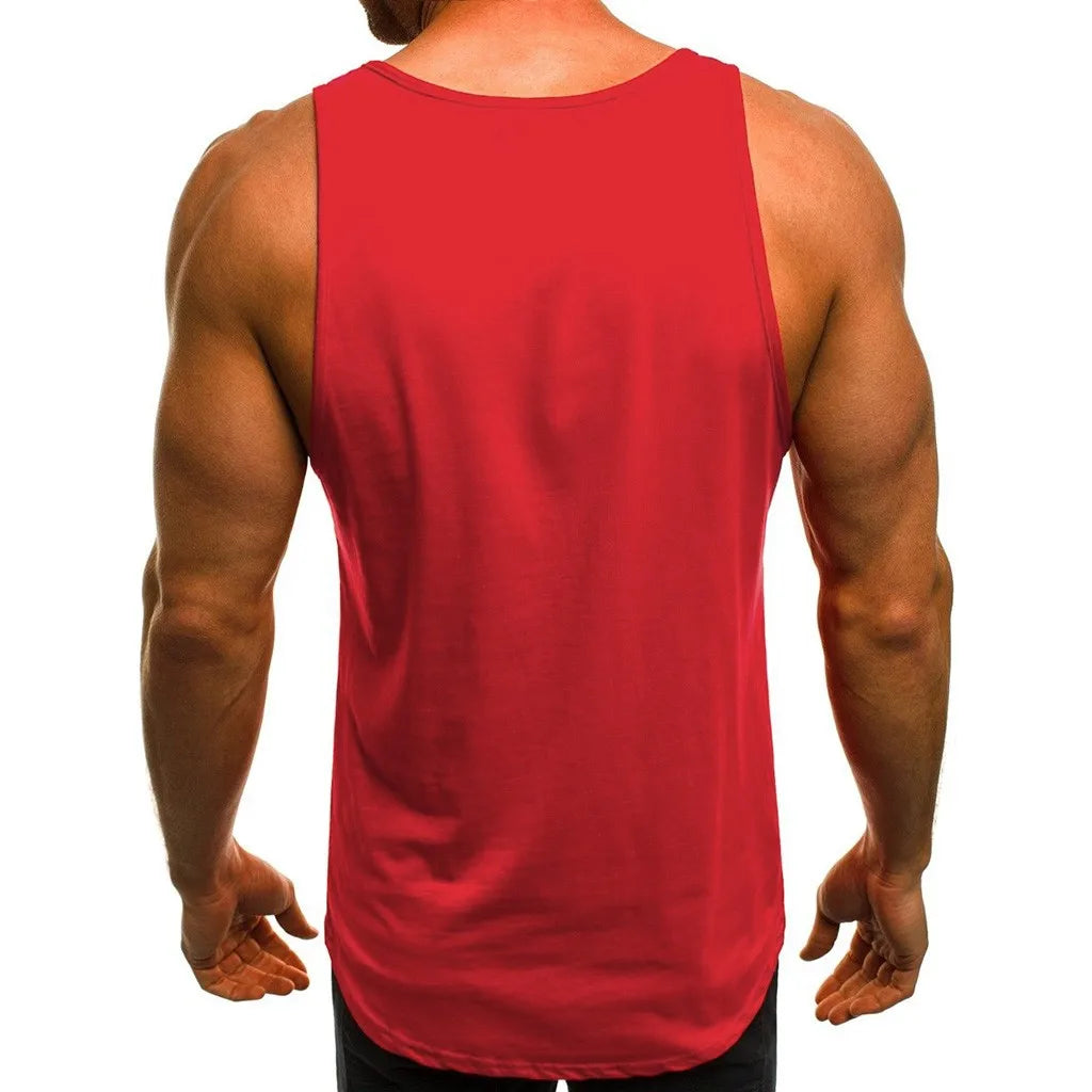 Men's Tank Tops Sleeveless Tshirts Summer Fitness Clothing Men Gym