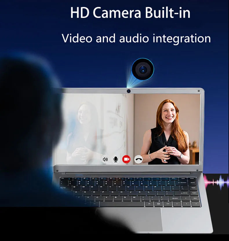 Molosuper 14 inch Cheap Notebook Windows 10 6GB RAM SSD Student Laptop