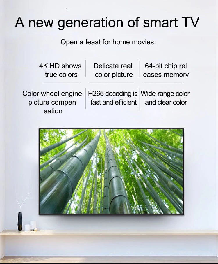New Product 32 43 55 64 Inch LED Tv Smart Televisions Full HD TV Factory Cheap Flat Screen Television HD LCD LED Best Smart TV