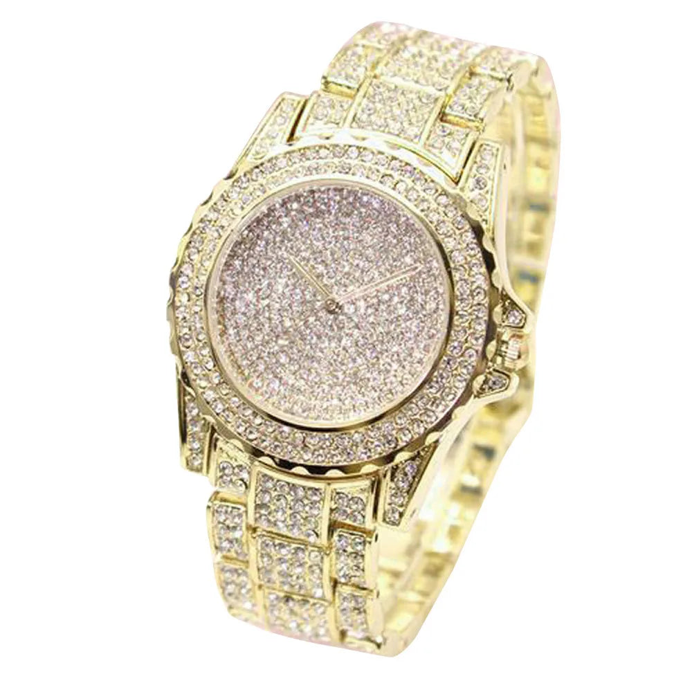 Luxury Full Diamond Watches For Men Top Brand Hip Hop Iced Watch