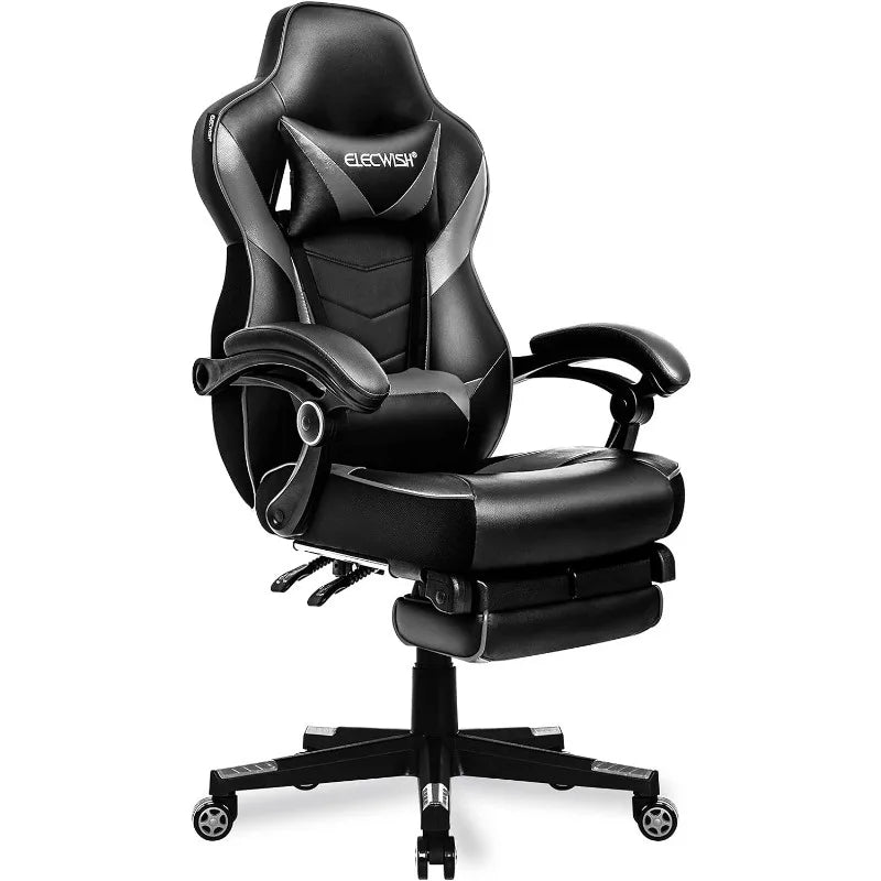 ARTET Gaming Chair with Massage High Back Computer Chair with Footrest Headrest