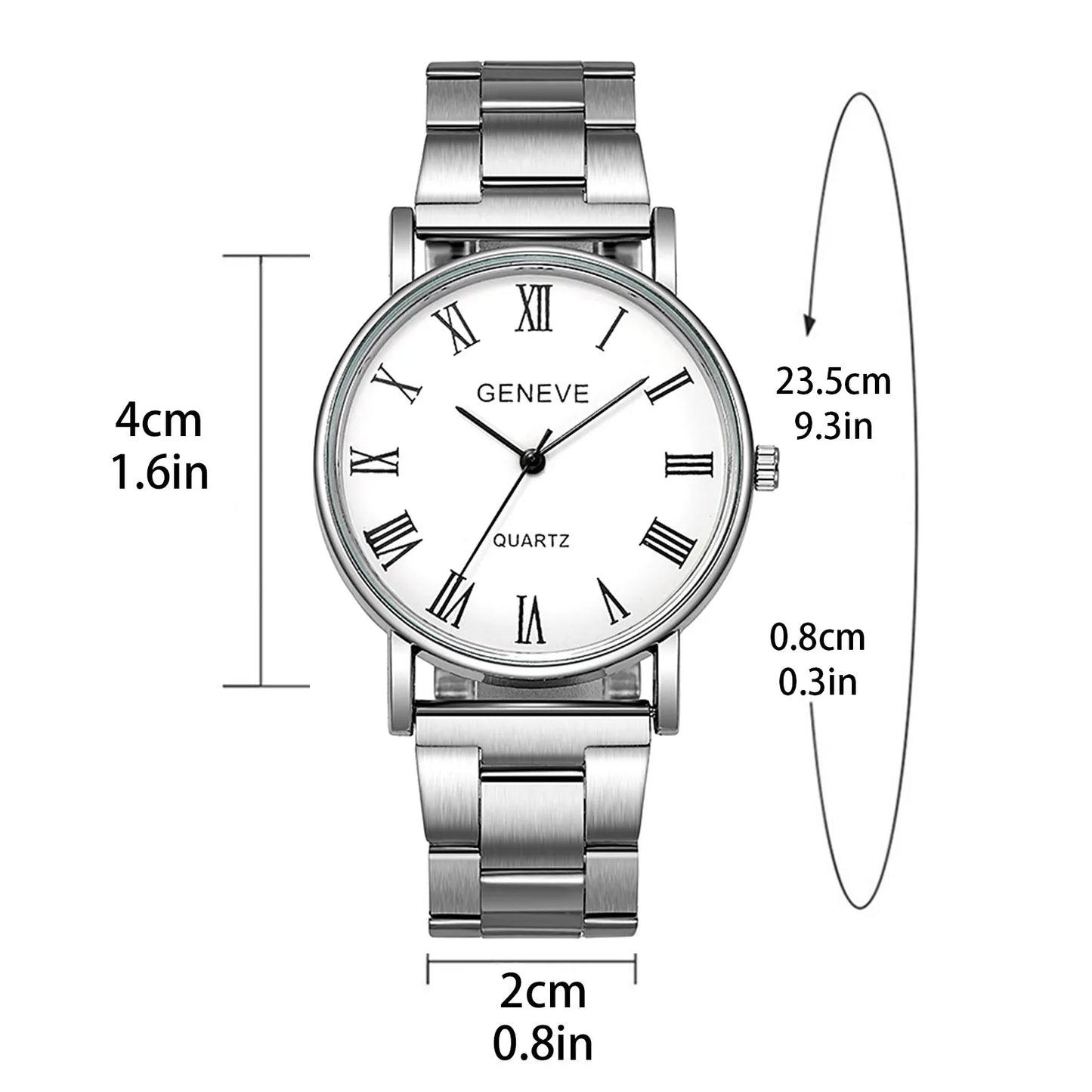 Men's Quartz Watch High Quality Stainless Steel Belt Watches Luxury