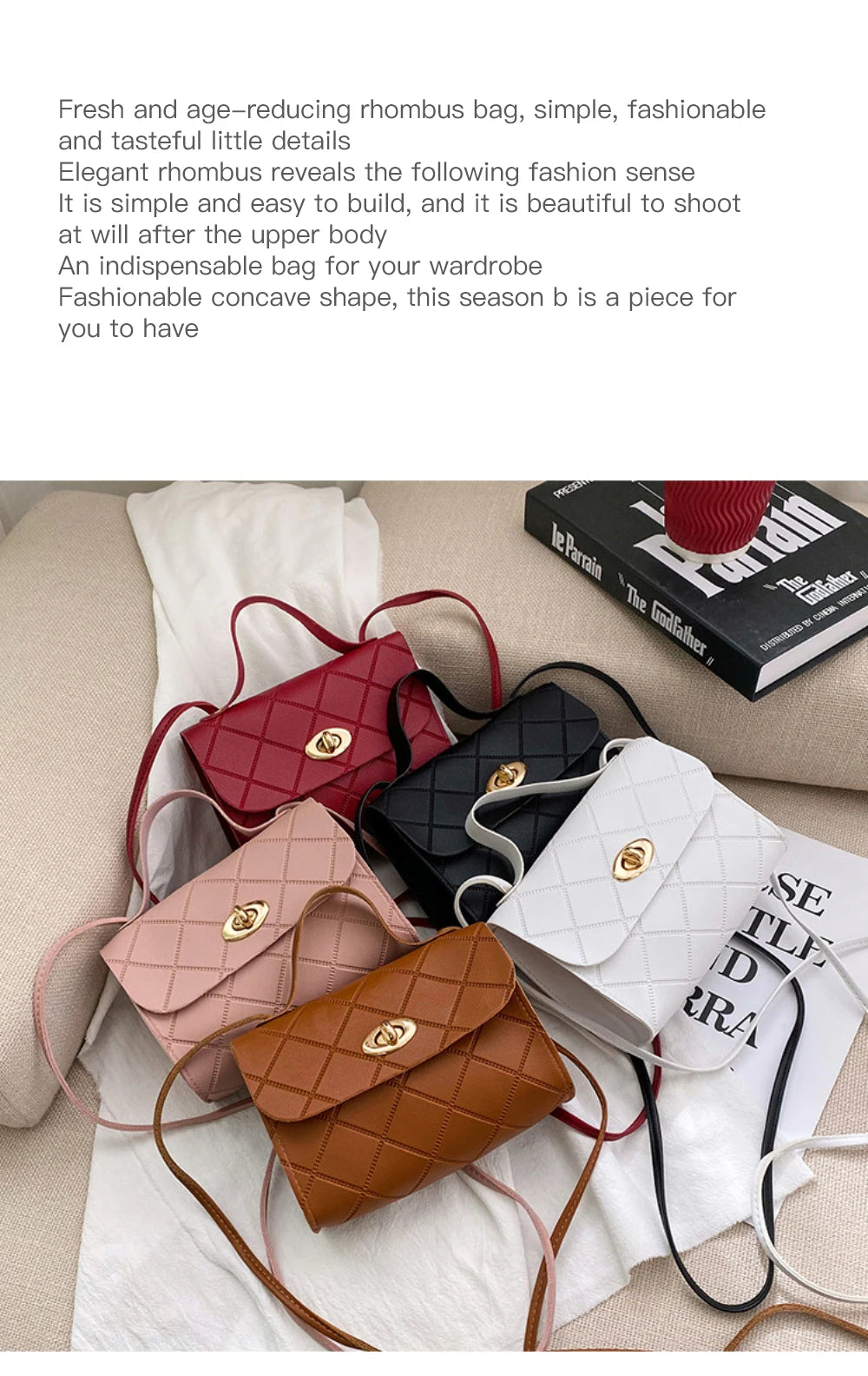 1/2PCS Fashion Small Messenger Bag For Women 2023 New Trend Female Shoulder Bag