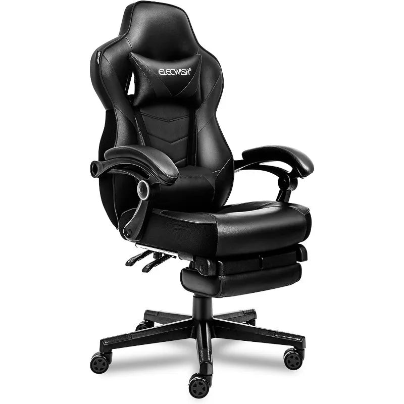 ARTET Gaming Chair with Massage High Back Computer Chair with Footrest Headrest