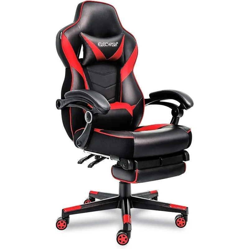 ARTET Gaming Chair with Massage High Back Computer Chair with Footrest Headrest