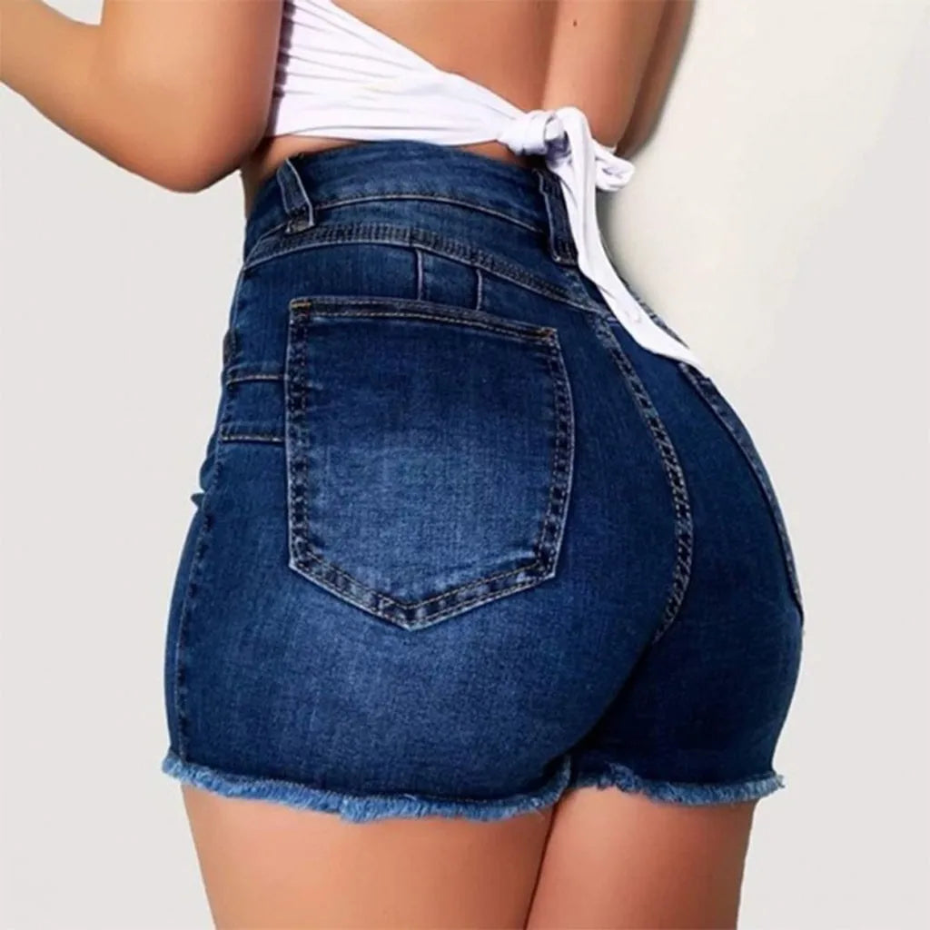 New In Summer Womens Jeans Shorts Jeans Short Length High