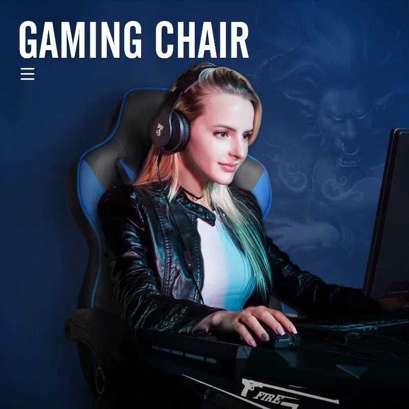 ARTET Gaming Chair with Massage High Back Computer Chair with Footrest Headrest