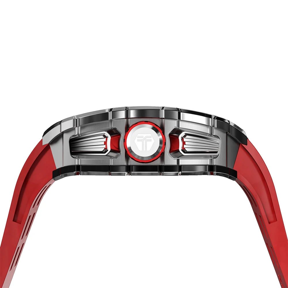 TSAR BOMBA Luxury Watch Men Top Brand Luminous Hand Imported Silicone Strap