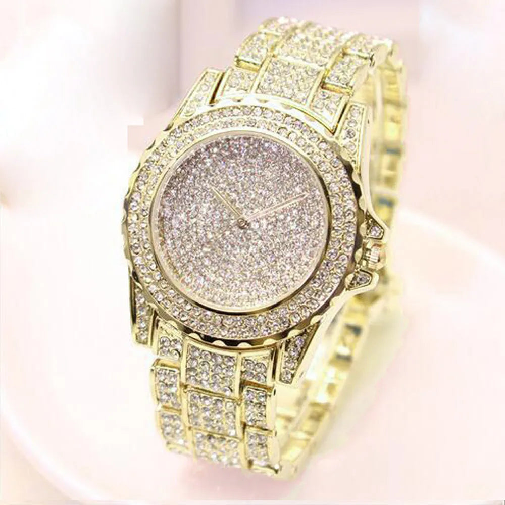 Luxury Full Diamond Watches For Men Top Brand Hip Hop Iced Watch