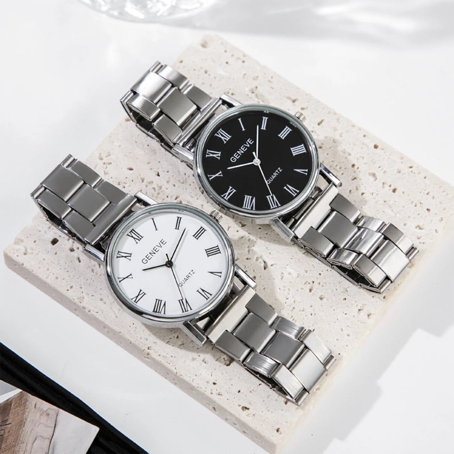 Men's Quartz Watch High Quality Stainless Steel Belt Watches Luxury