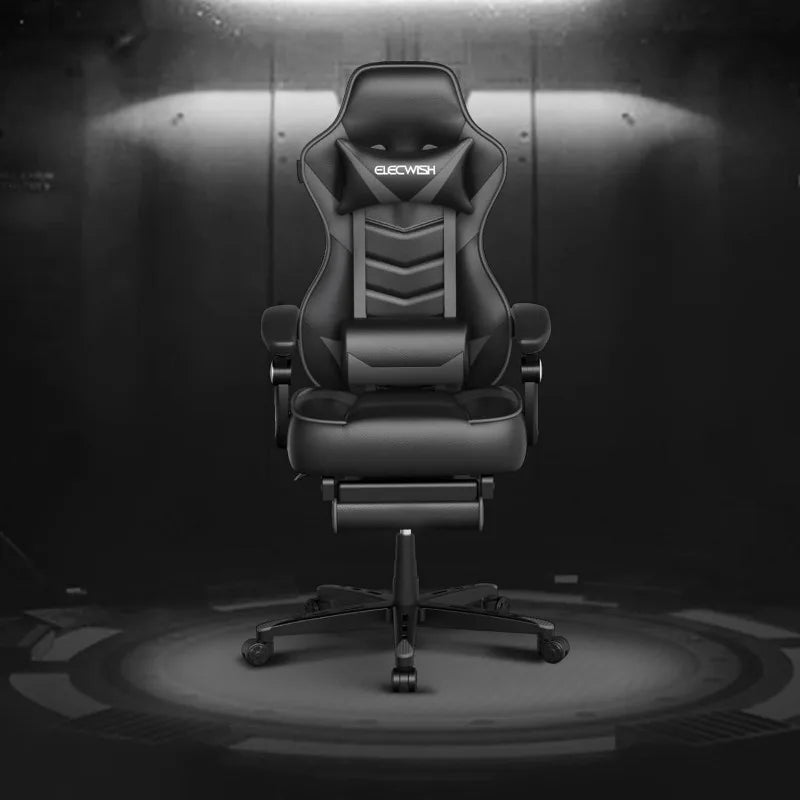 ARTET Gaming Chair with Massage High Back Computer Chair with Footrest Headrest