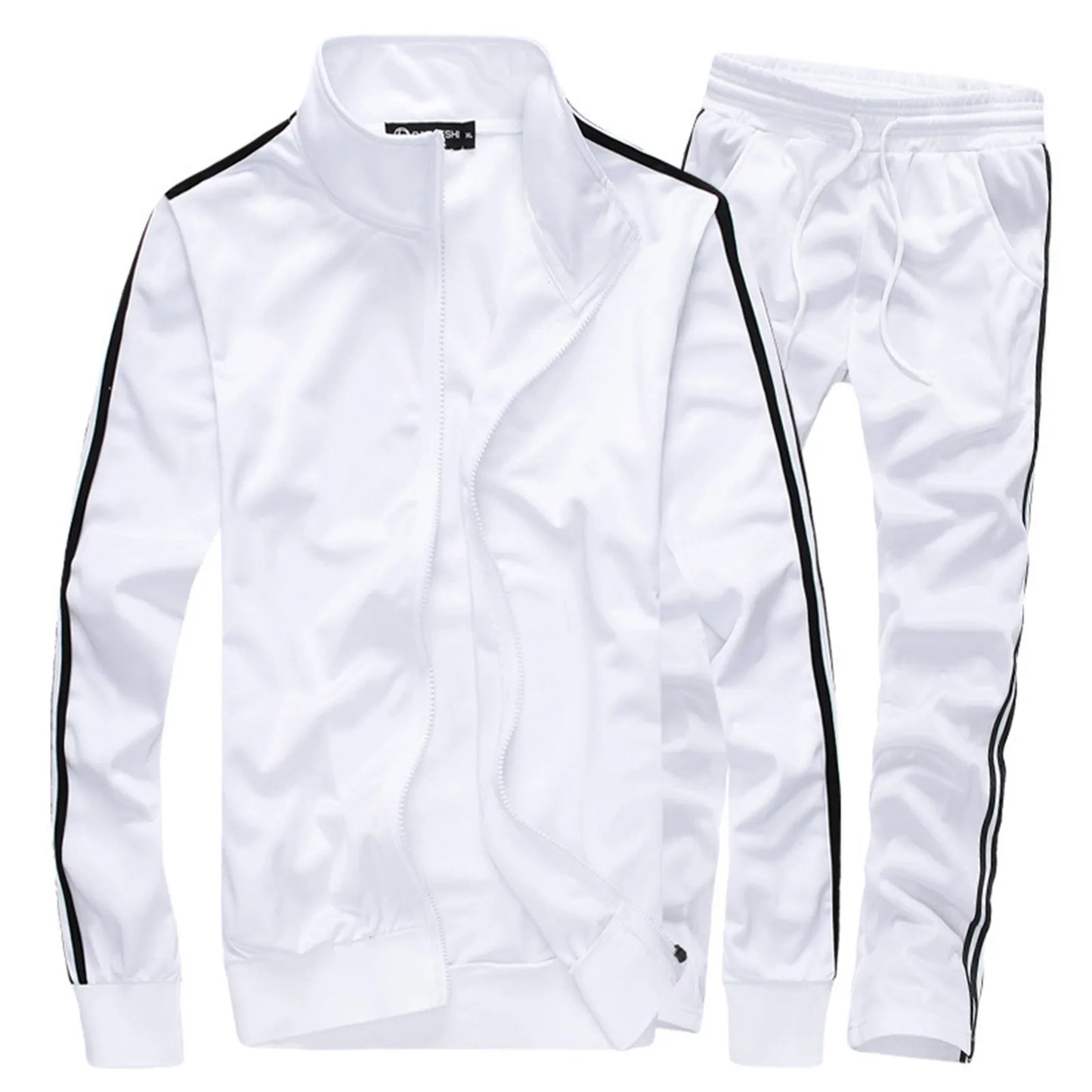 Casual Men Tracksuit Full Zip Running Jogging Athletic Sports Jacket And Pants 2 Piece Sets