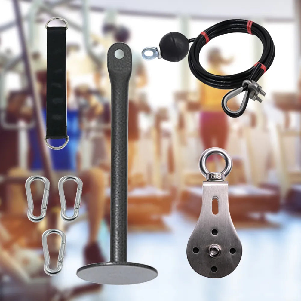 DIY Pulleys for Gym Rotatable Mute Steel Wire Rope Roller Slide Pulley