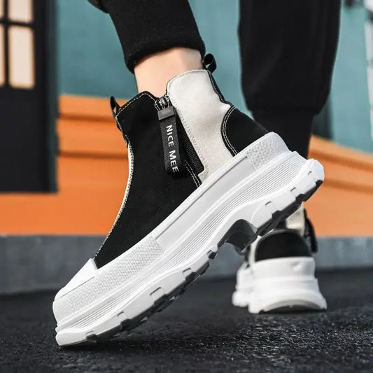 Autumn Men's Casual Sneakers Hot Selling Vulcanized Shoes for Men Thick Sole Men's