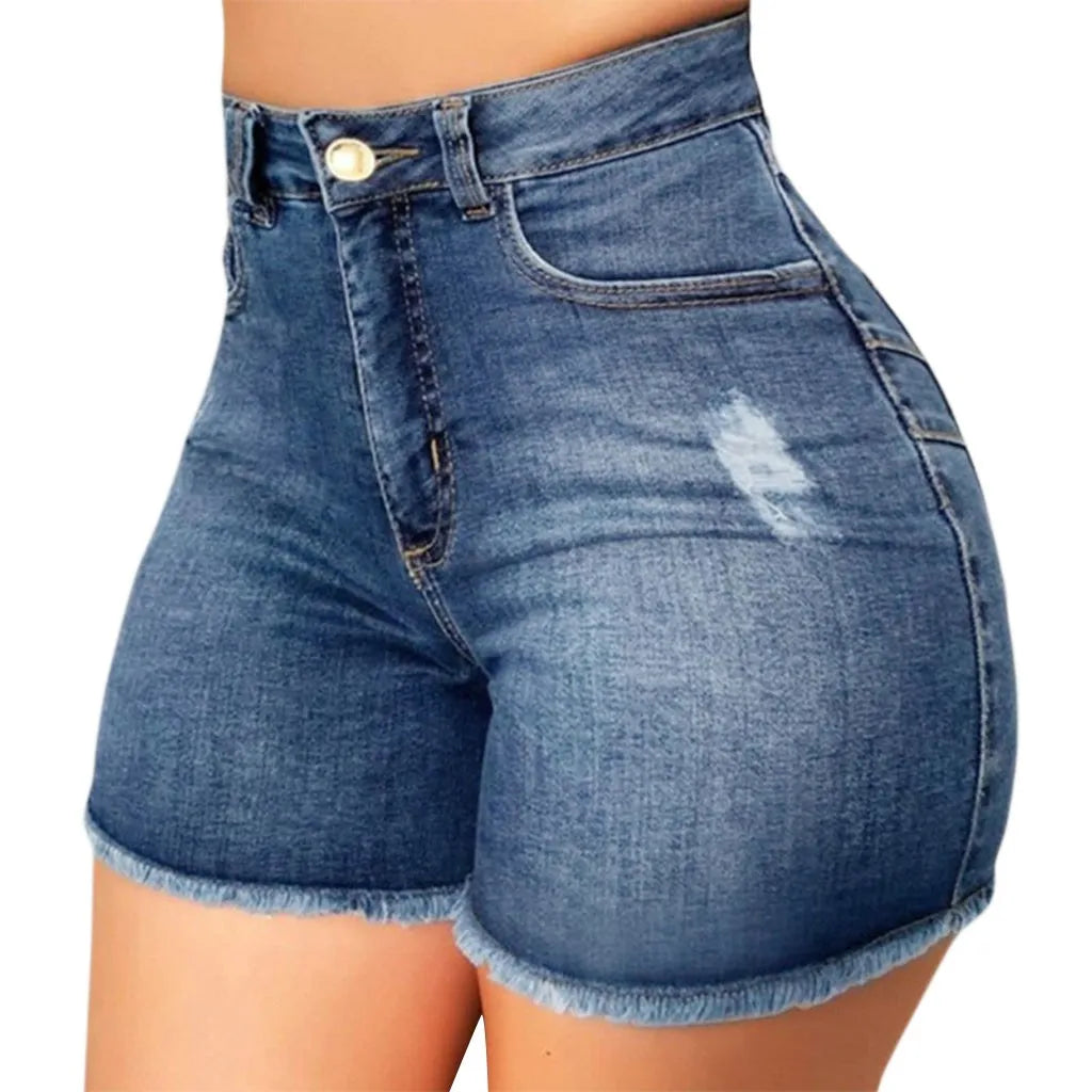 New In Summer Womens Jeans Shorts Jeans Short Length High