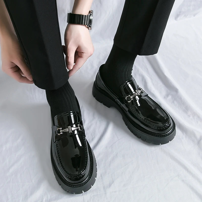 Men Business Dress Casual Fashion Elegant Formal ShoesSlip-on Evening Dress Loafers Party