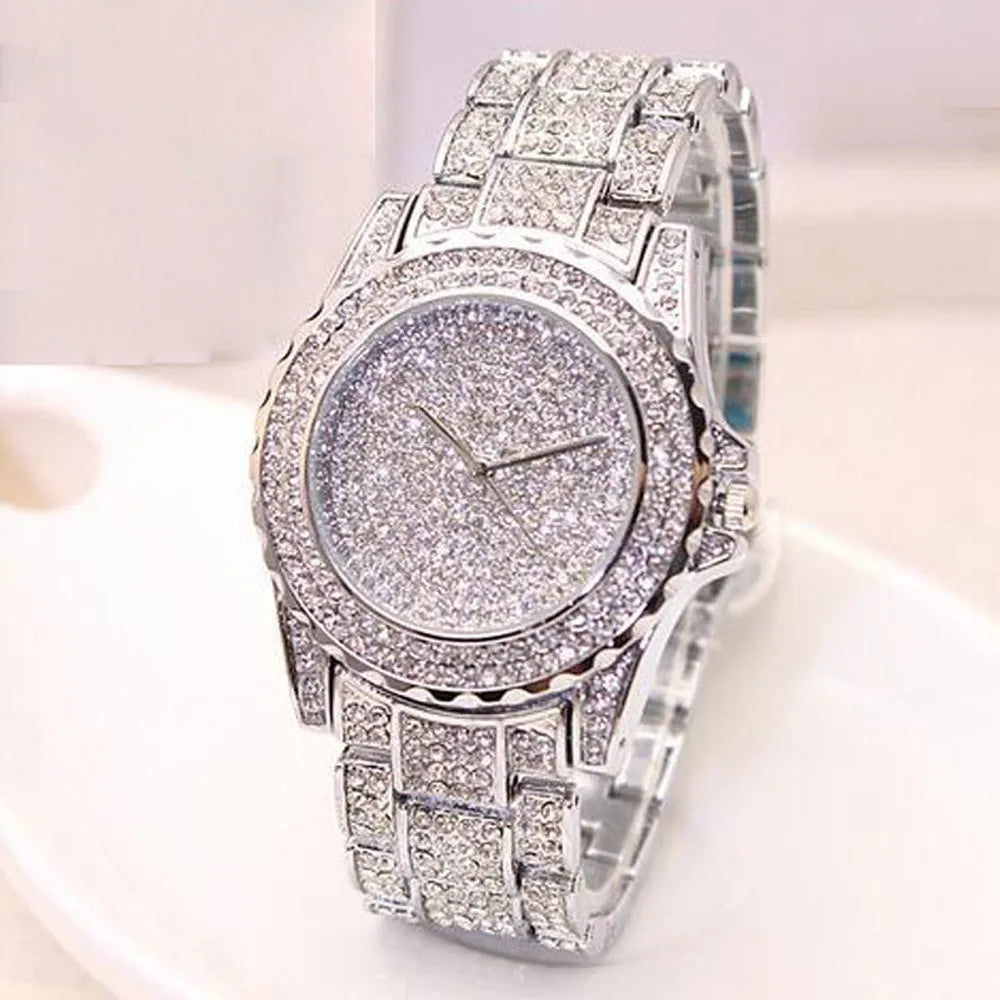 Luxury Full Diamond Watches For Men Top Brand Hip Hop Iced Watch
