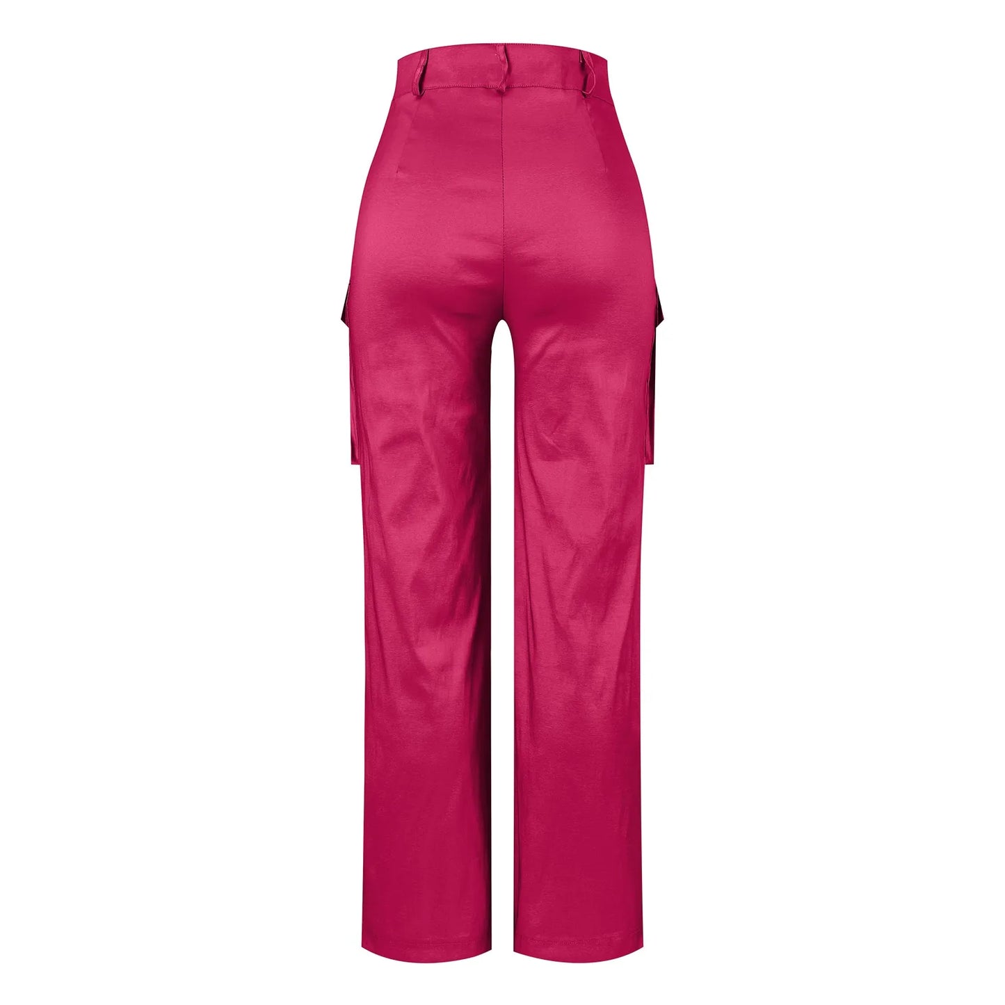New Cargo Pants Female High Waist Wide Leg Trousers Women Fashion Pocket