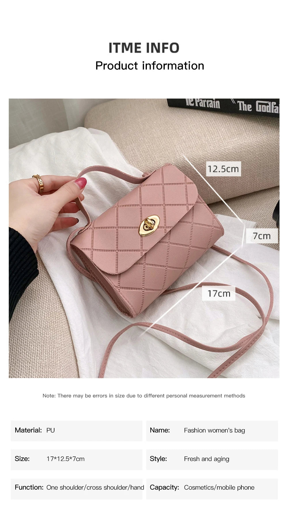 1/2PCS Fashion Small Messenger Bag For Women 2023 New Trend Female Shoulder Bag