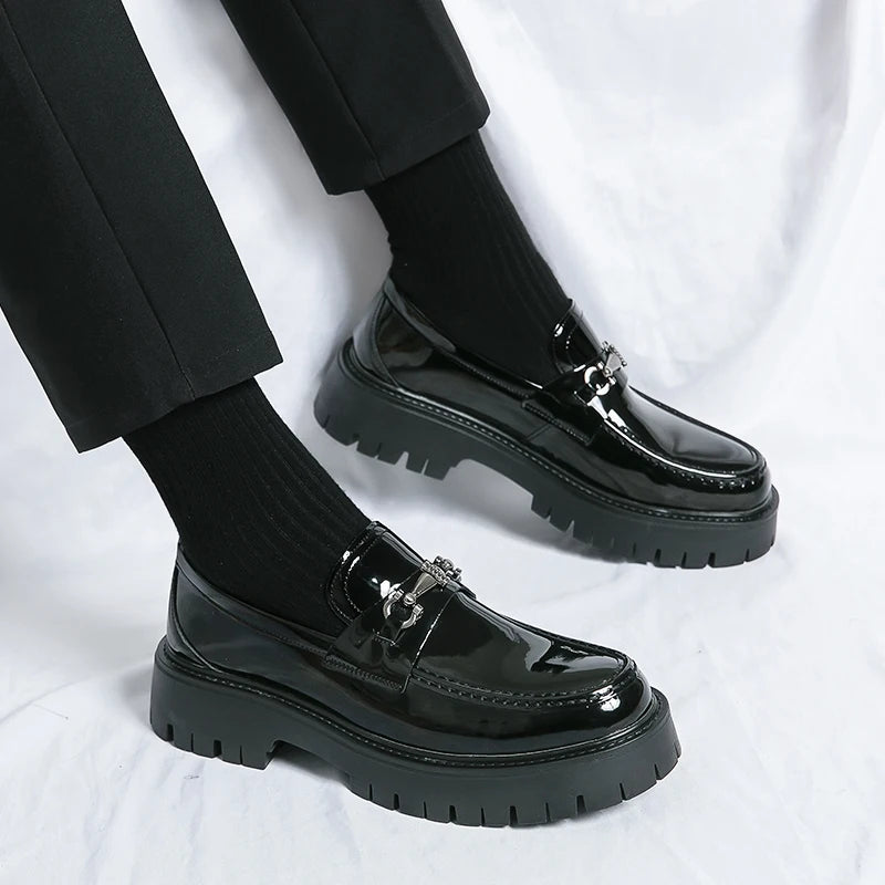 Men Business Dress Casual Fashion Elegant Formal ShoesSlip-on Evening Dress Loafers Party