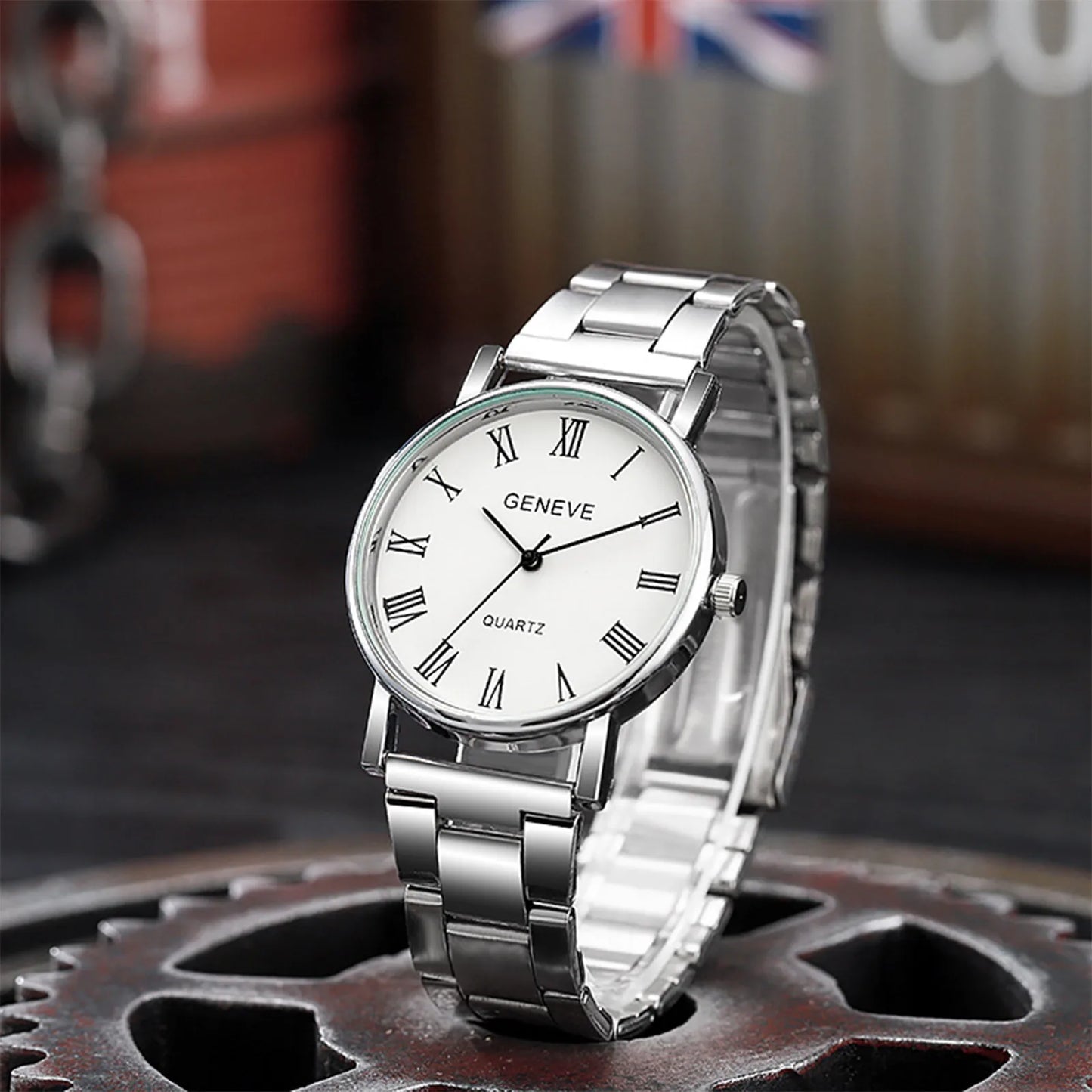 Men's Quartz Watch High Quality Stainless Steel Belt Watches Luxury