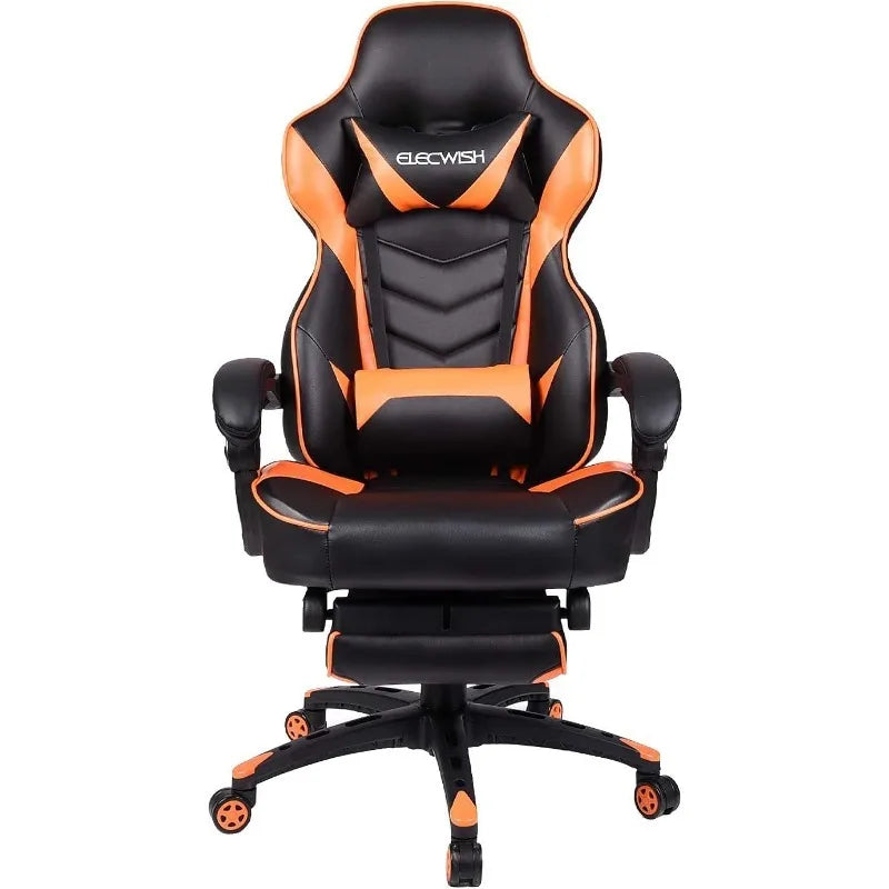 ARTET Gaming Chair with Massage High Back Computer Chair with Footrest Headrest
