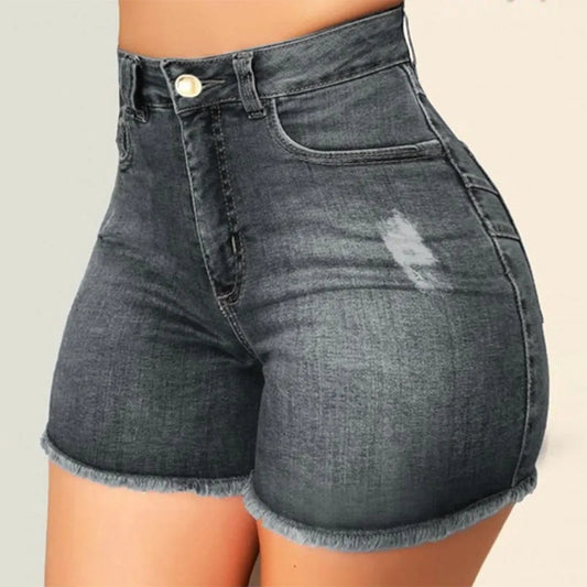 New In Summer Womens Jeans Shorts Jeans Short Length High