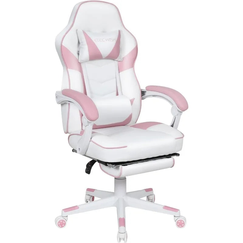 ARTET Gaming Chair with Massage High Back Computer Chair with Footrest Headrest