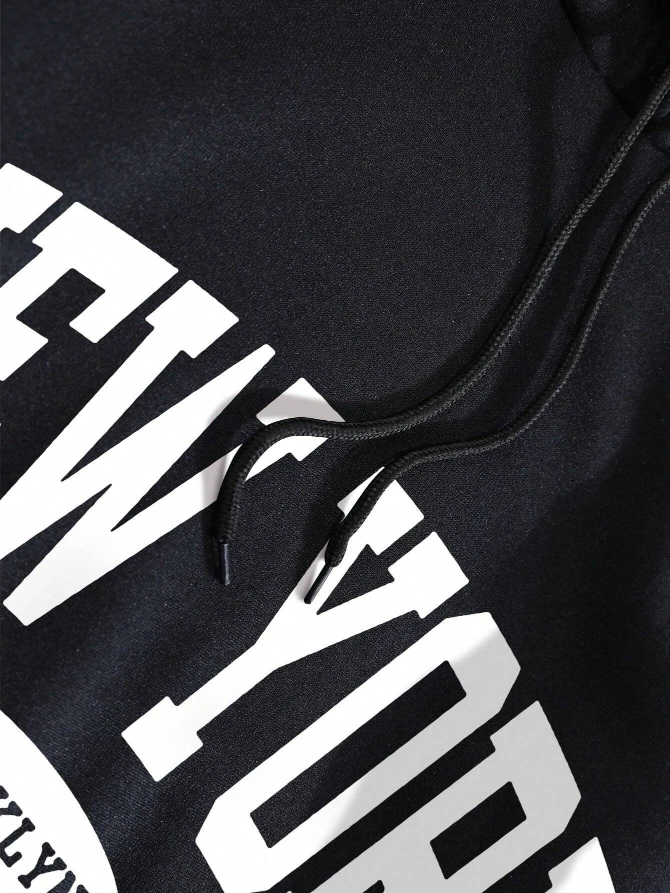 New York City Brooklyn Creative Letter Printed Female Hoodies Multicolor